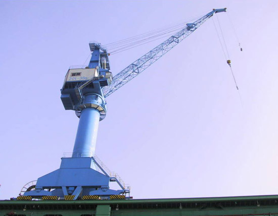 32-5t×30m門(mén)座起重機(jī)用于大連中遠(yuǎn)船務(wù)工程有限公司